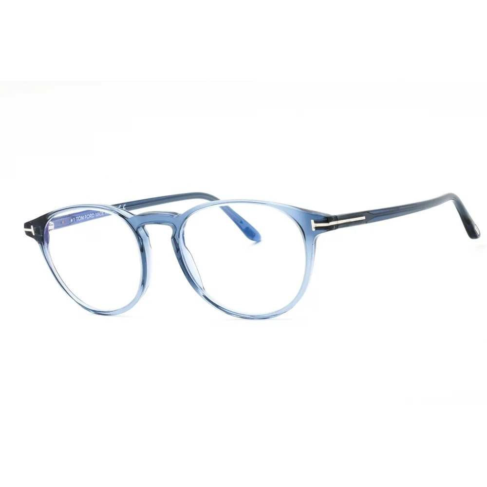 NWT Tom Ford FT5803-B Blue Round 51mm Eyeglasses